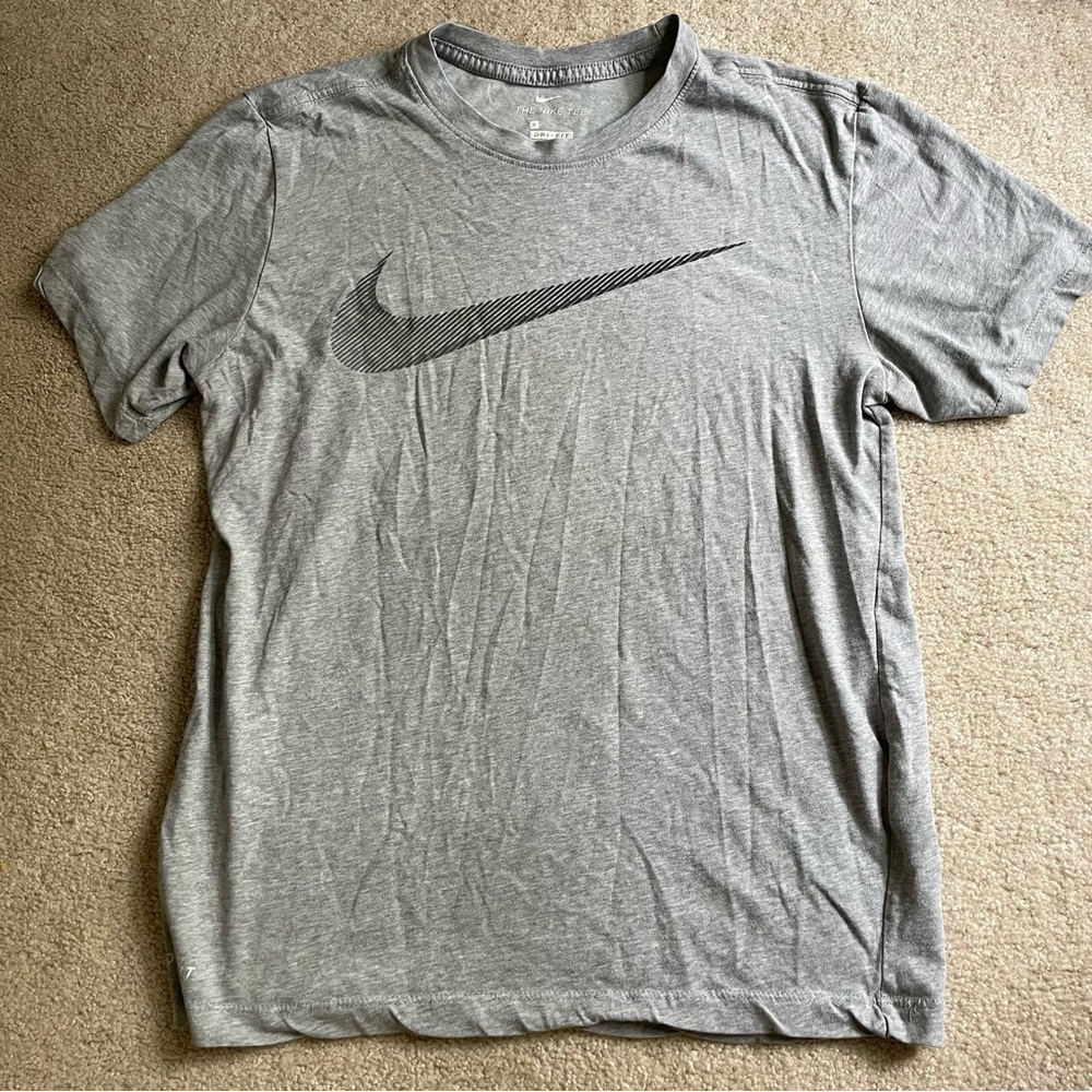Nike Gray T-Shirt with Black Logo